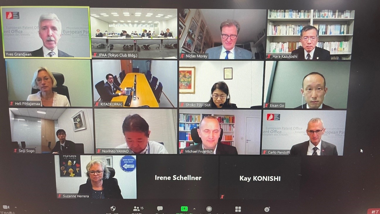 European Patent Office (EPO) and JPAA held a Closed Meeting and a