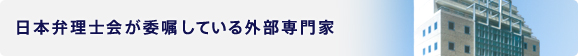 日本弁理士会が委嘱している外部専門家