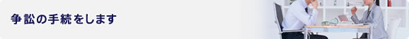 争訟の手続をします